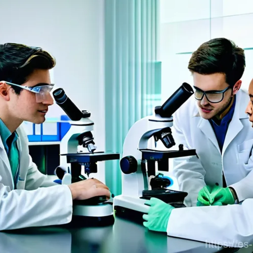 생물학자 자격증 취득 과정 - **Prompt:** A group of diverse university students, both male and female, in their early twenties, e...