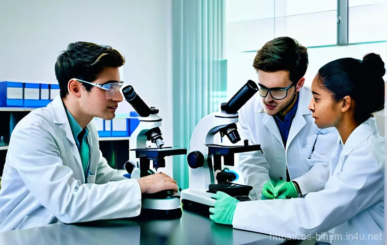 생물학자 자격증 취득 과정 - **Prompt:** A group of diverse university students, both male and female, in their early twenties, e...