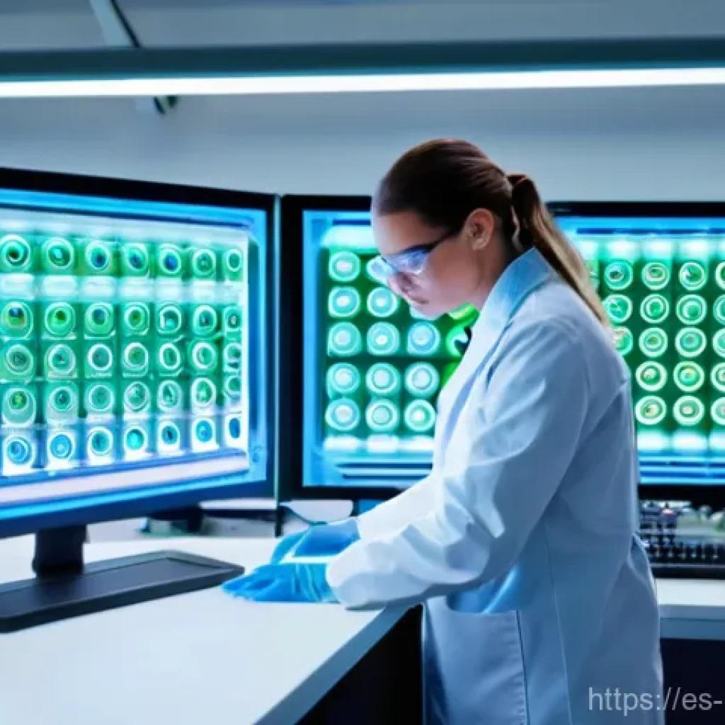 생물학자 직업 교육의 중요성 - **Prompt 1: The Future of Biotechnology and Collaborative Innovation**
    "A diverse team of scient...