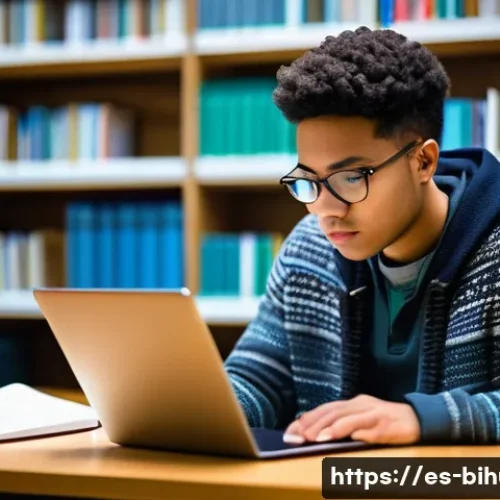 생물학자 논문 제출 과정 - **Prompt:** A diverse, young university student in their late 20s, intensely focused on a laptop scr...