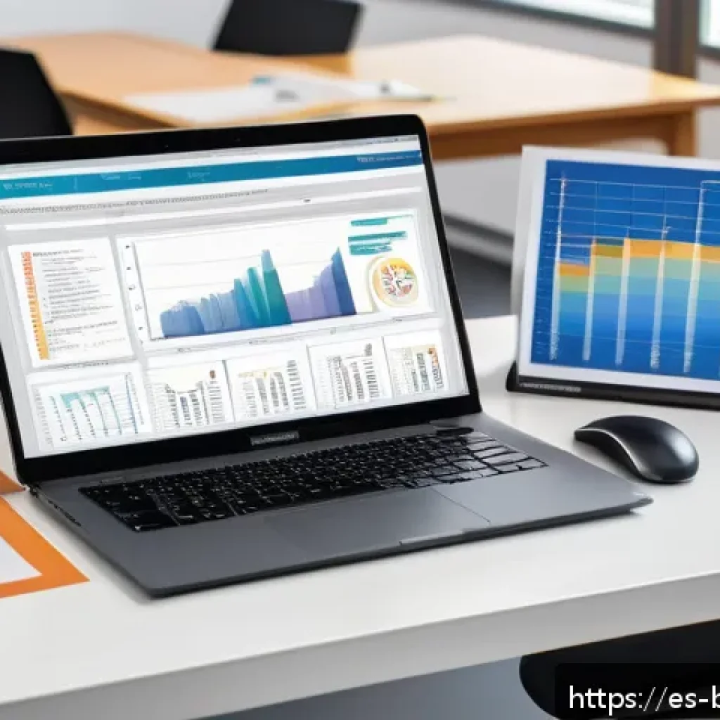 생물학자 연구 결과 보고서 작성법 - A professional scientific report workspace scene showing a neatly organized desk with a laptop displ...